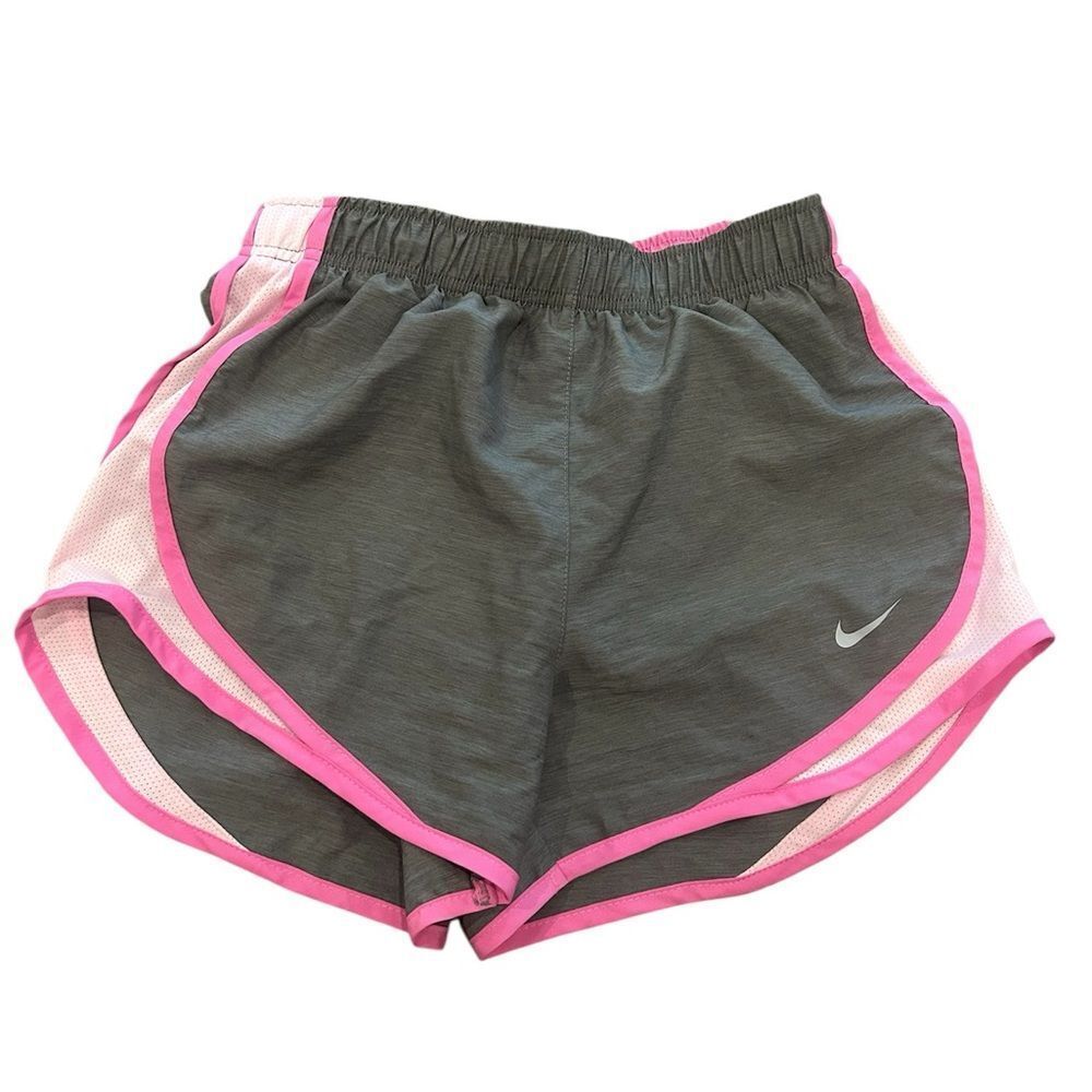 Nike Women’s Tempo Running Shorts Heather Gray and Pink